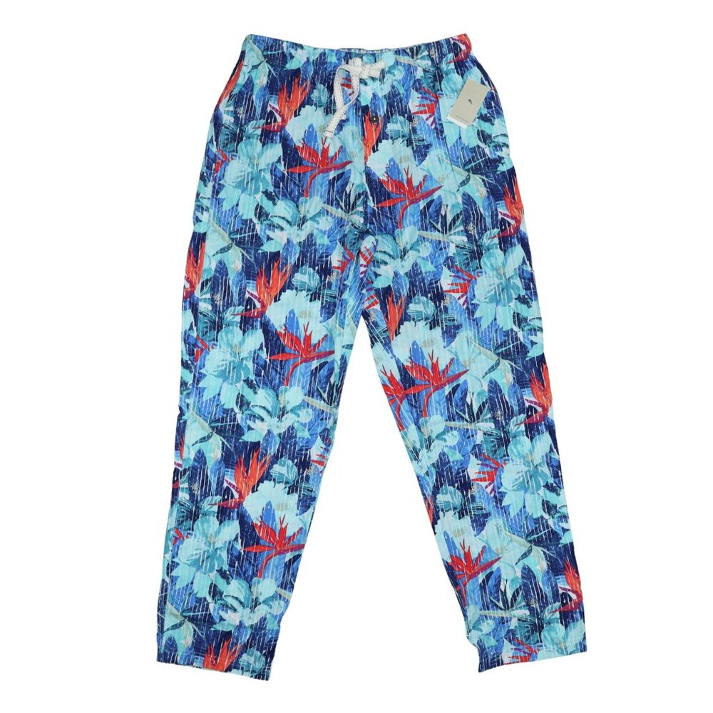 Tommy Bahama Tropical Stripe Men's Drawstring Lounge Sleep Pants 100% Cotton NWT